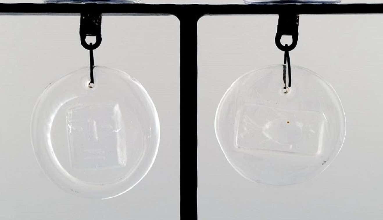 Erik Höglund For Kosta Boda, Large Candle Holder In Cast Iron With Art Glass photo 1137.0