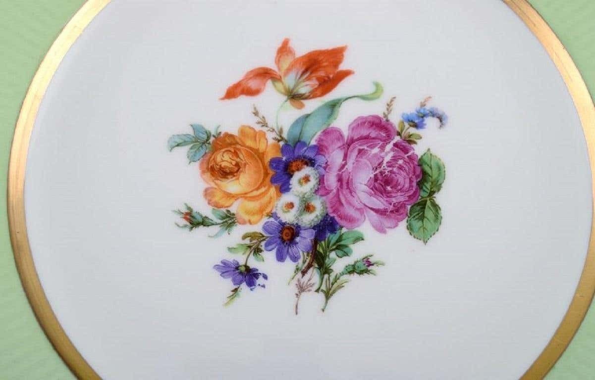 Royal Copenhagen Plate In Hand Painted Porcelain With Floral Motif photo furniture