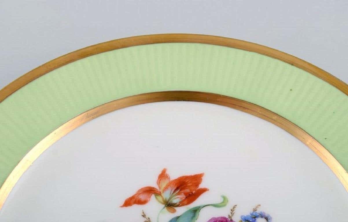 Royal Copenhagen Plate In Hand Painted Porcelain With Floral Motif photo Home Decor