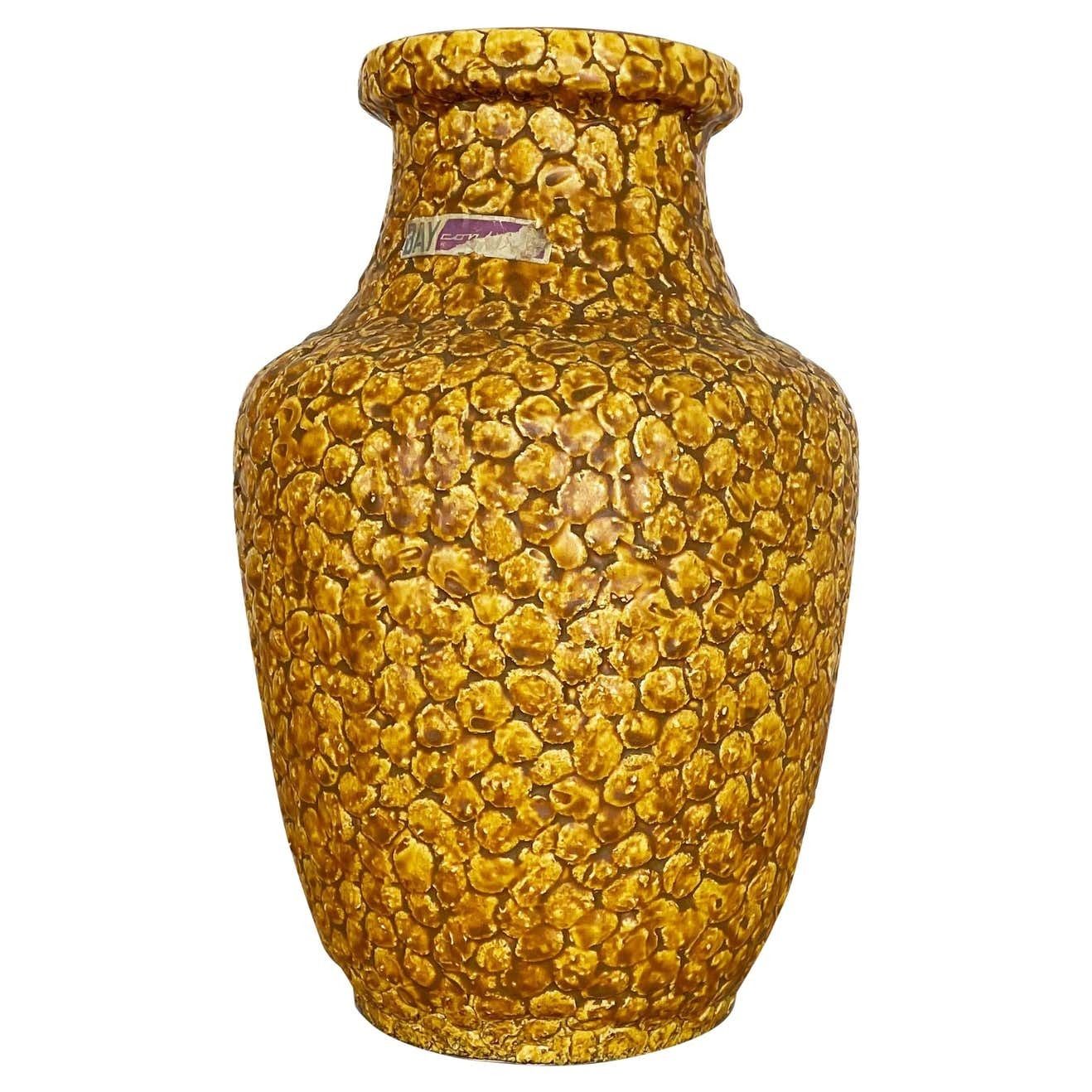 Super Colorful Fat Lava Pottery "Contura" Vase By Bay Ceramics, Germany, 1950s photo furniture