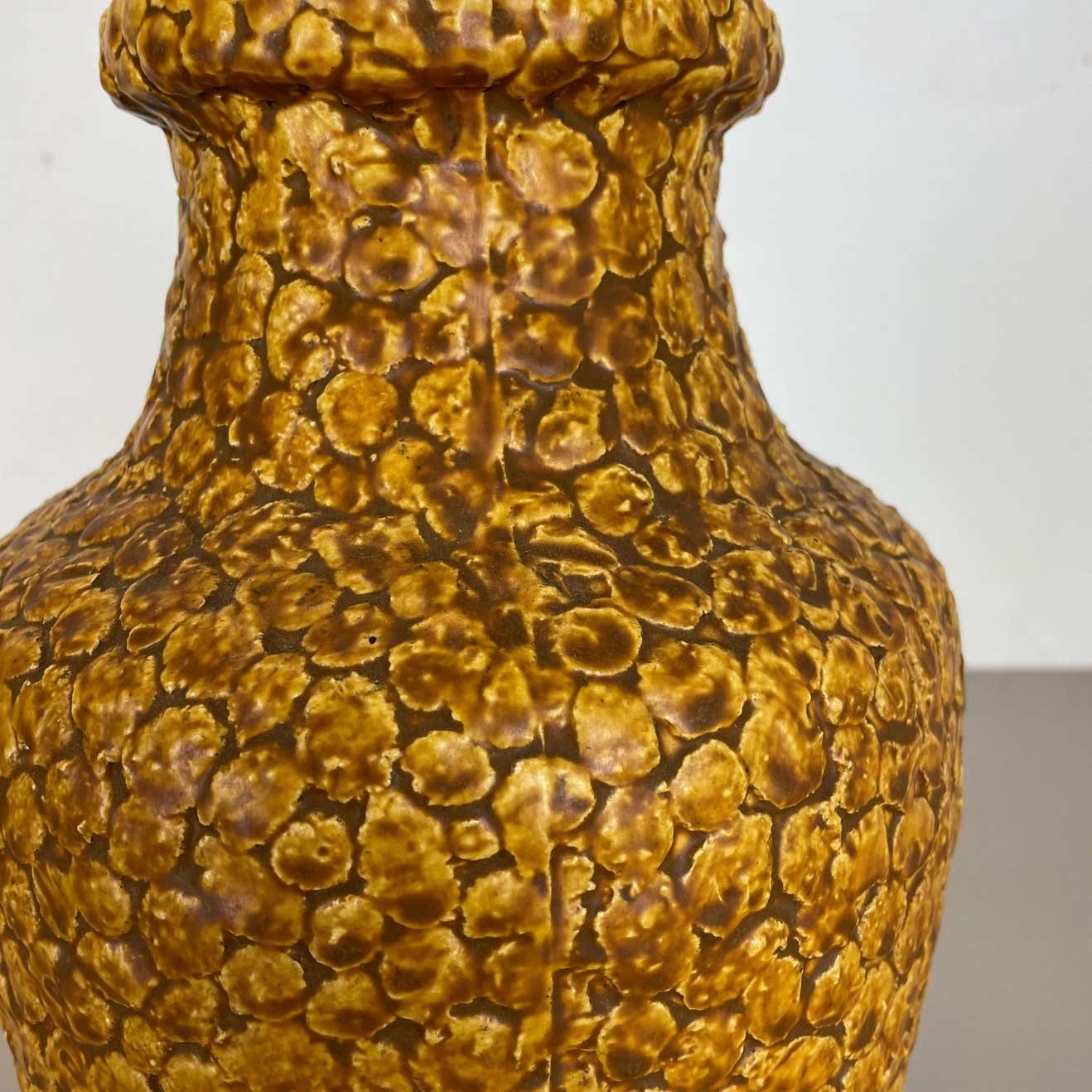 Home Decor Super Colorful Fat Lava Pottery "Contura" Vase By Bay Ceramics, Germany, 1950s photo
