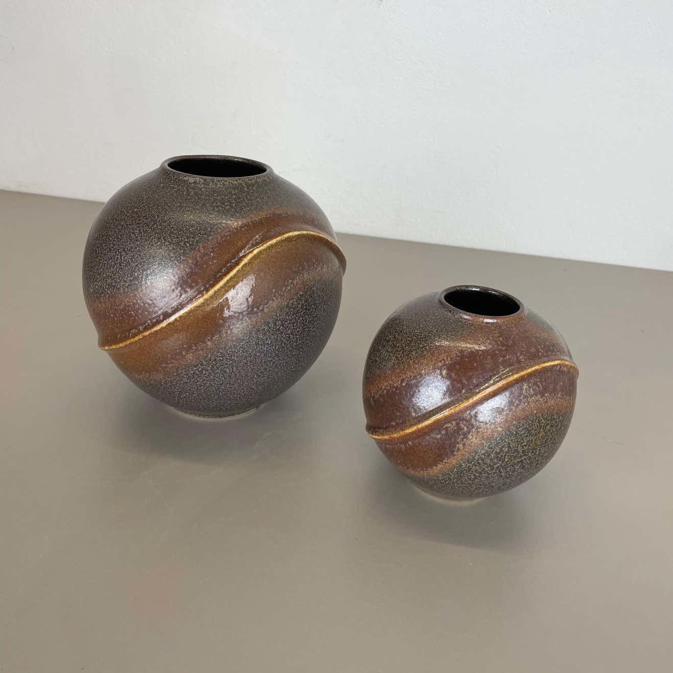 Set Of 2 Rare Ceramic Pottery "Orion" Vases By Dümler And photo 484.0