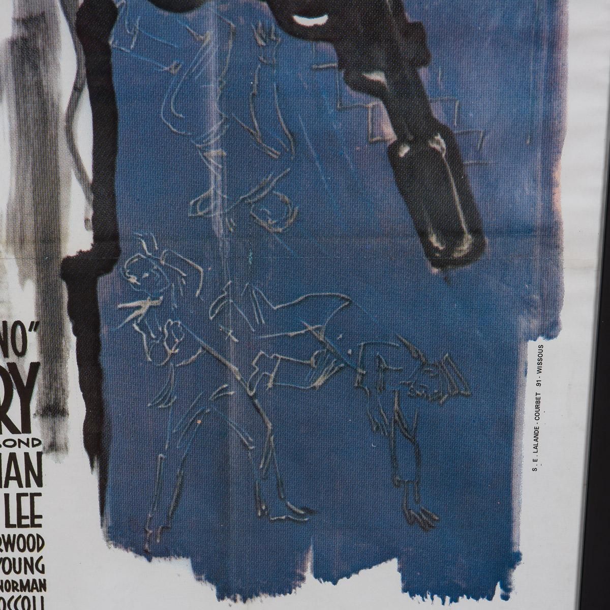 Art Original French Grande Re Release James Bond 007 DR. No Poster C.1980s photo