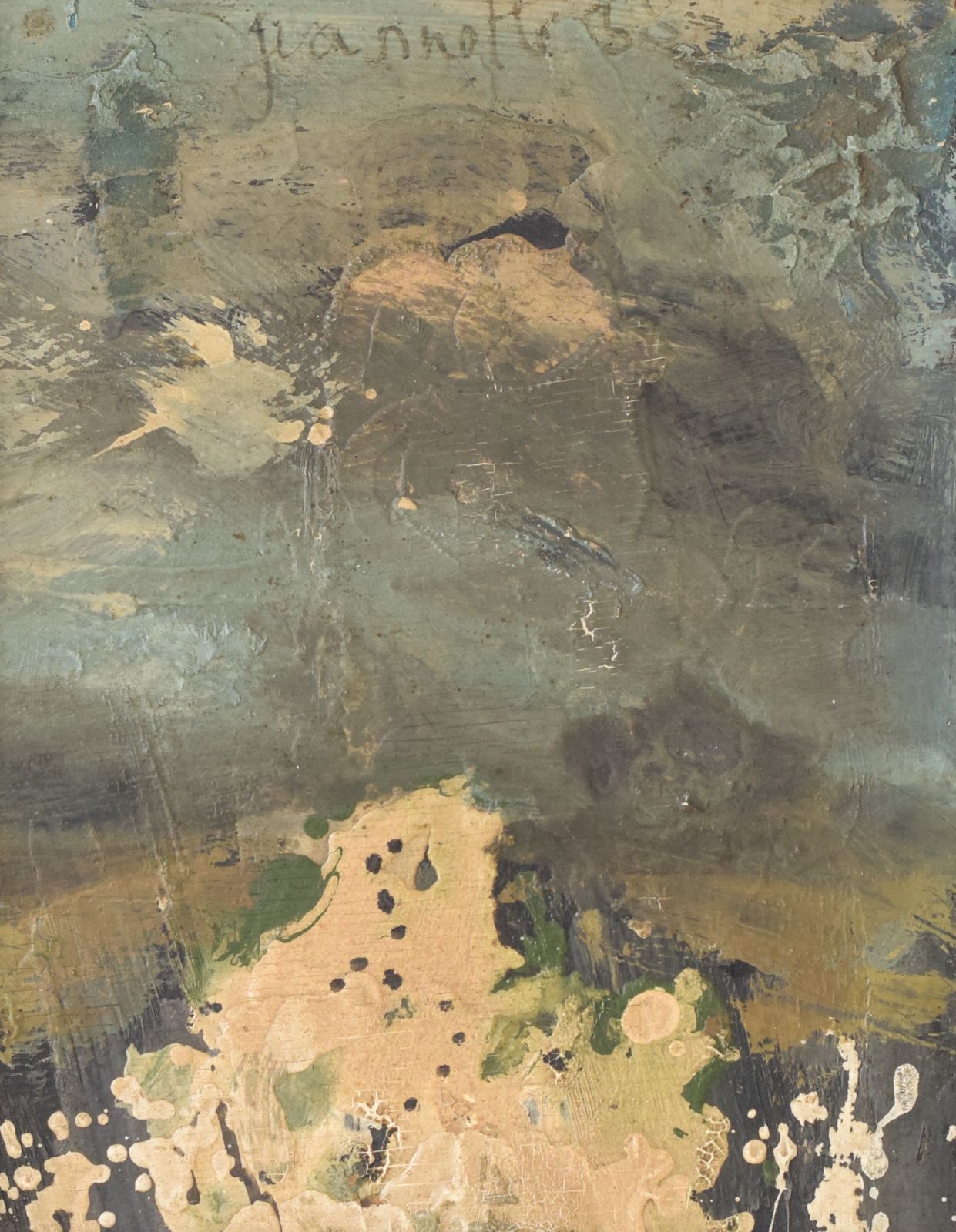 Abstract   Oil On Board   Signed Juannette