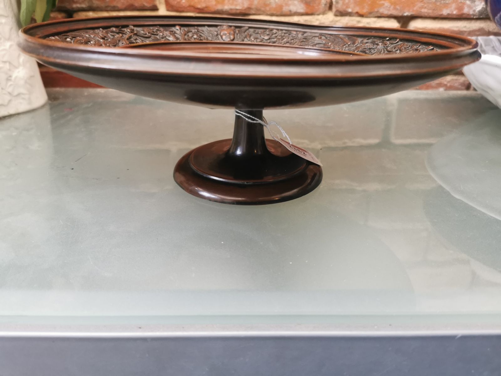 Art Union Of London Antique Bronze Engraved Tazza Or Comport photo buy