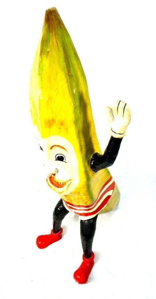 Antique Advertising   Large 1930's Fruit And Veg Shop Display Banana Statue Sign photo buy