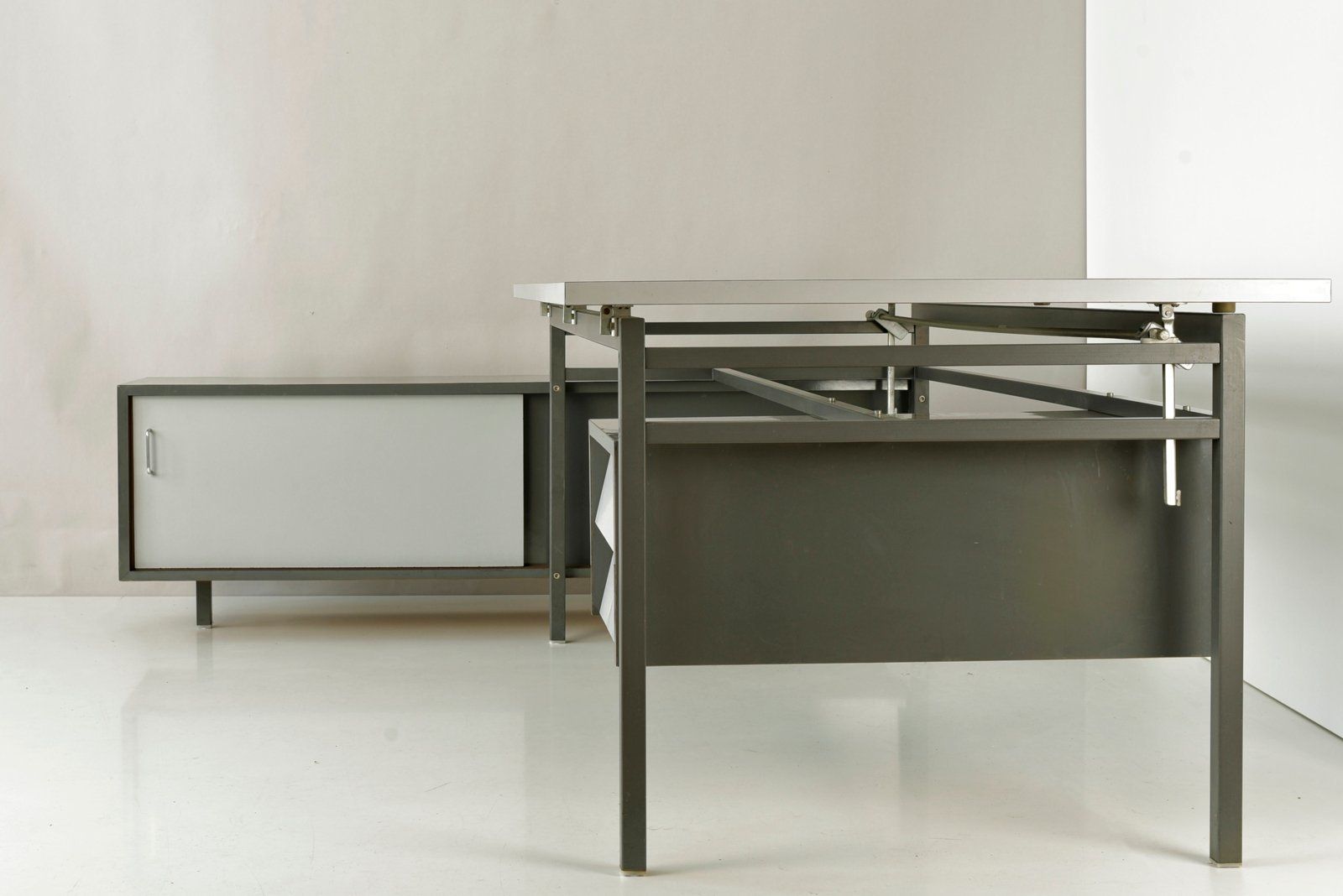 Angled Architect's Desk, Germany, 1960s photo furniture