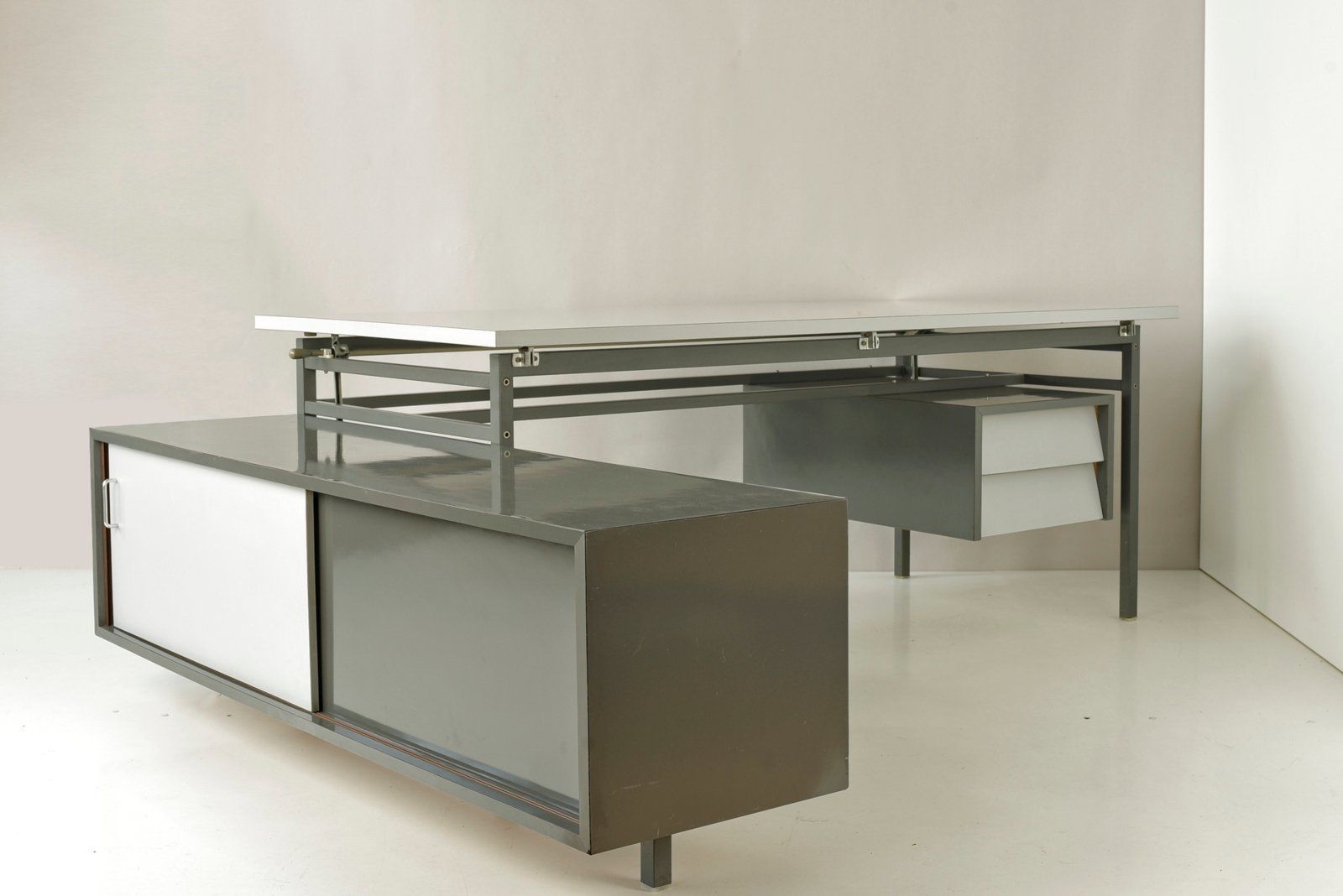 Furniture Angled Architect's Desk, Germany, 1960s photo
