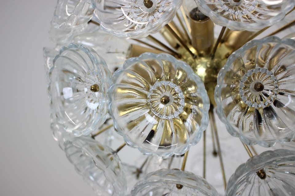 Dandelion Chandelier / Kamenický šenov, Preciosa, Jaren 1970 photo vinterior