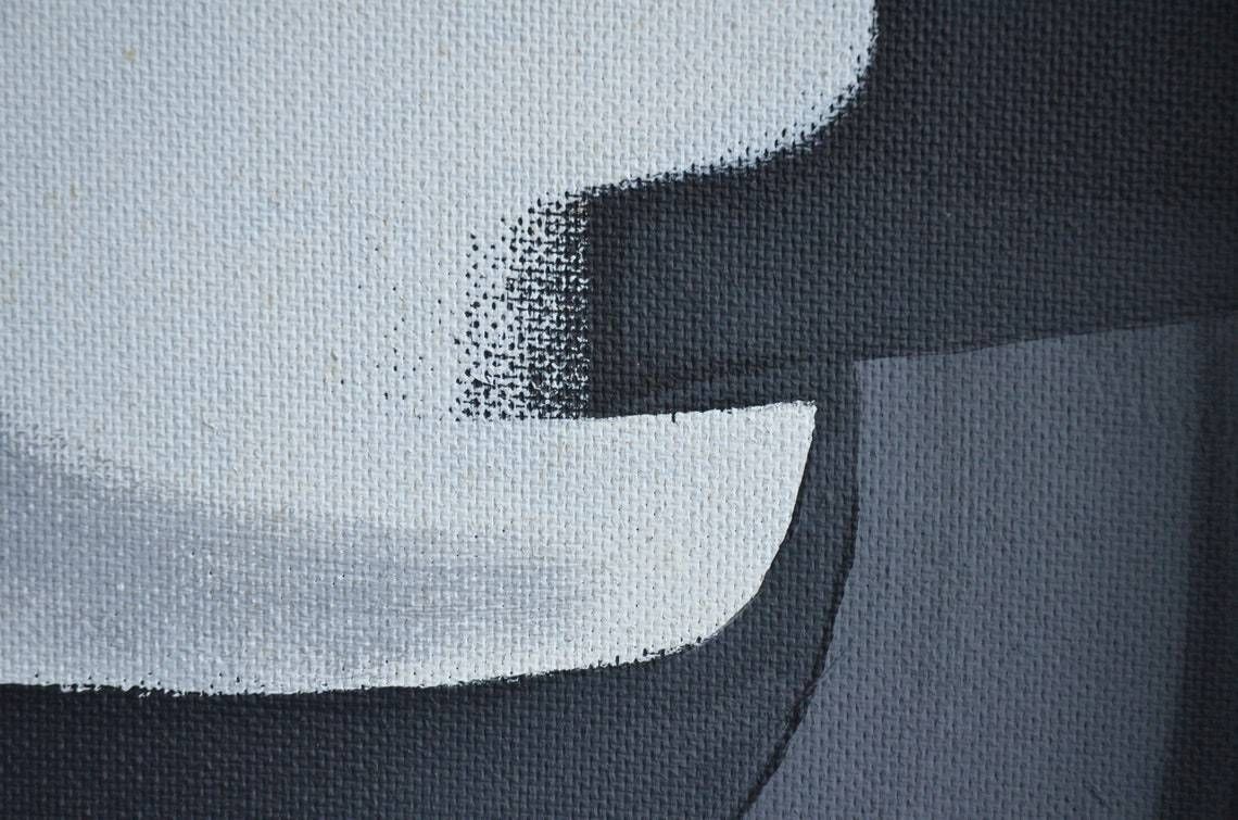 Abstract Monochrome Painting, 1960s photo Art