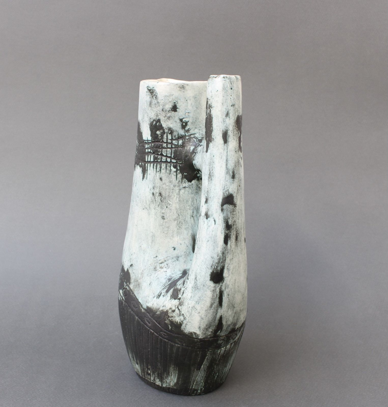 Mid Century French Ceramic Vase By Jacques Blin (Circa 1950s) photo furniture