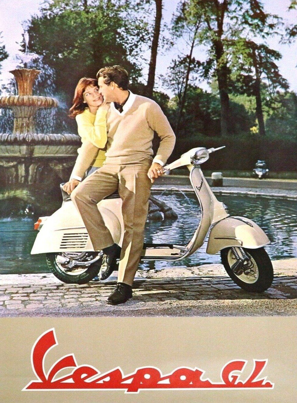 Vespa Gl, 1960s, Original Vintage Poster