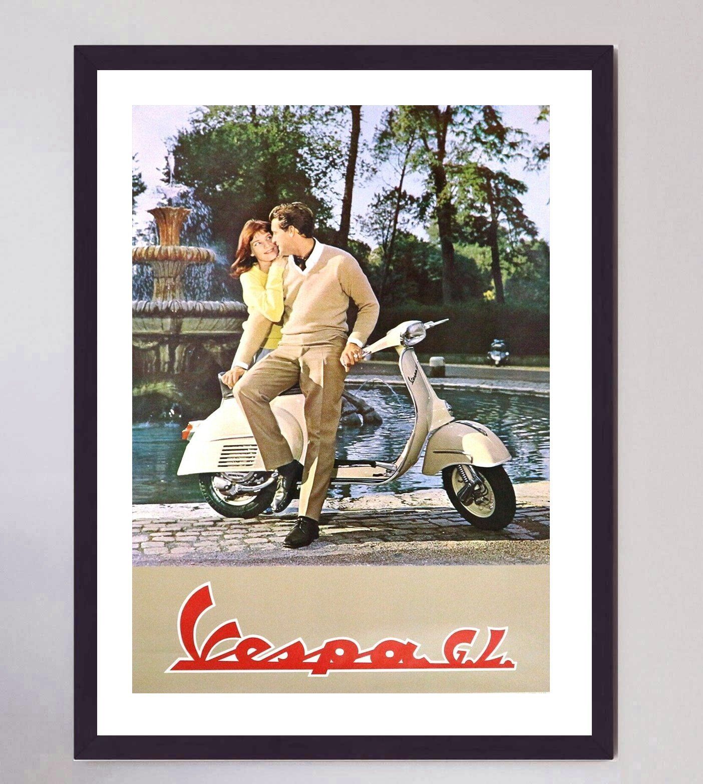 Vespa Gl, 1960s, Original Vintage Poster photo furniture