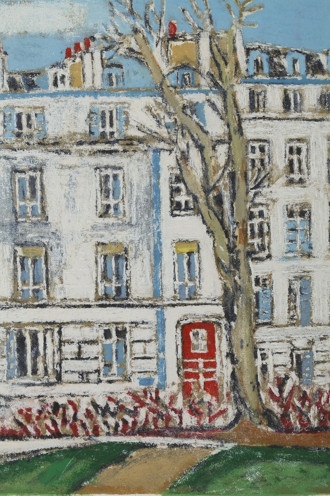 Ensemble de quatre gravures encadrées représentant les arrondissements de Paris photo buy