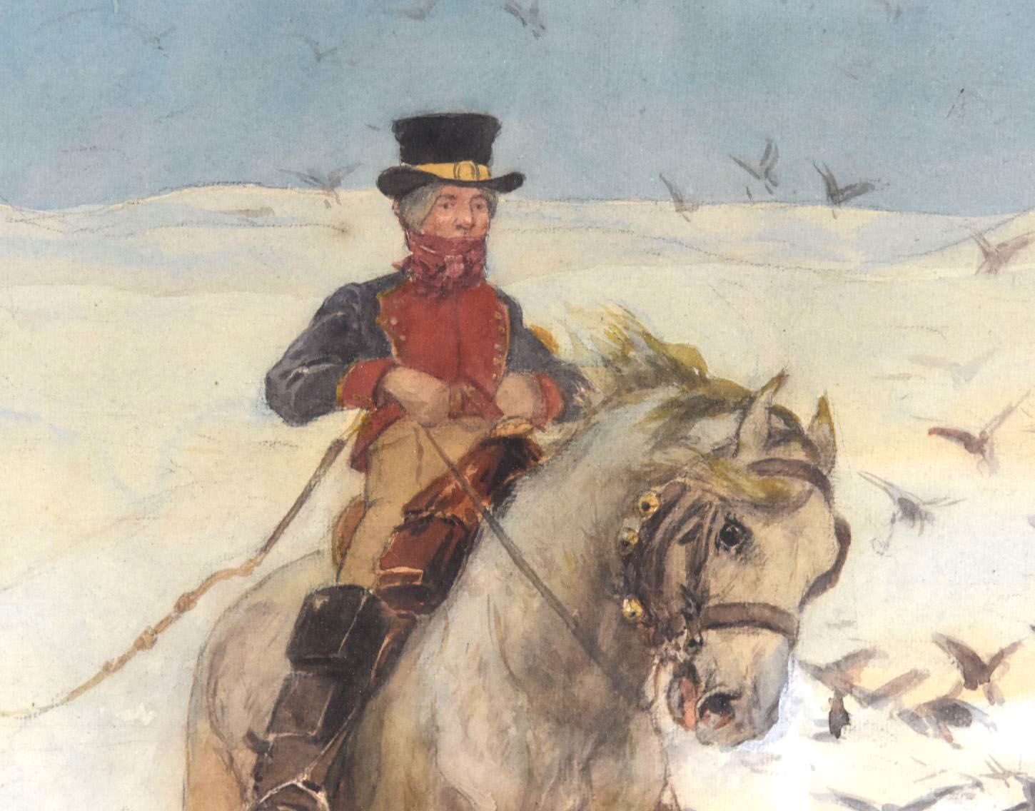 The Horseman Painting By Georges Busson Early Twentieth photo furniture