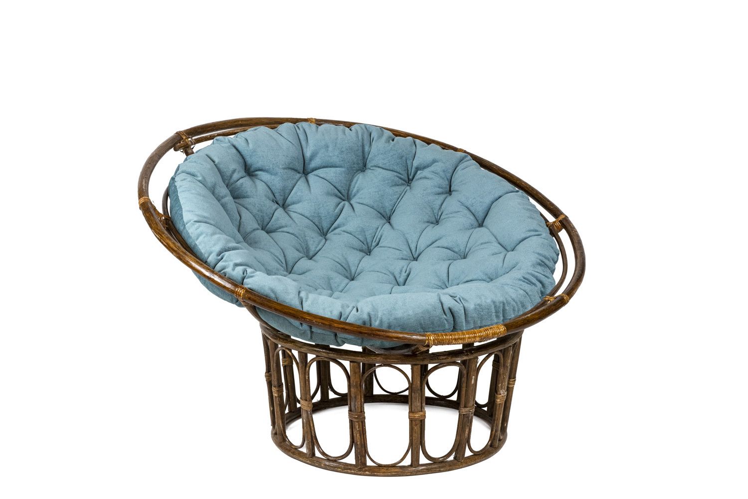 photo for sale Paire Of Fauteuils In Rattan. Rotary Seat To Put On The Stool.