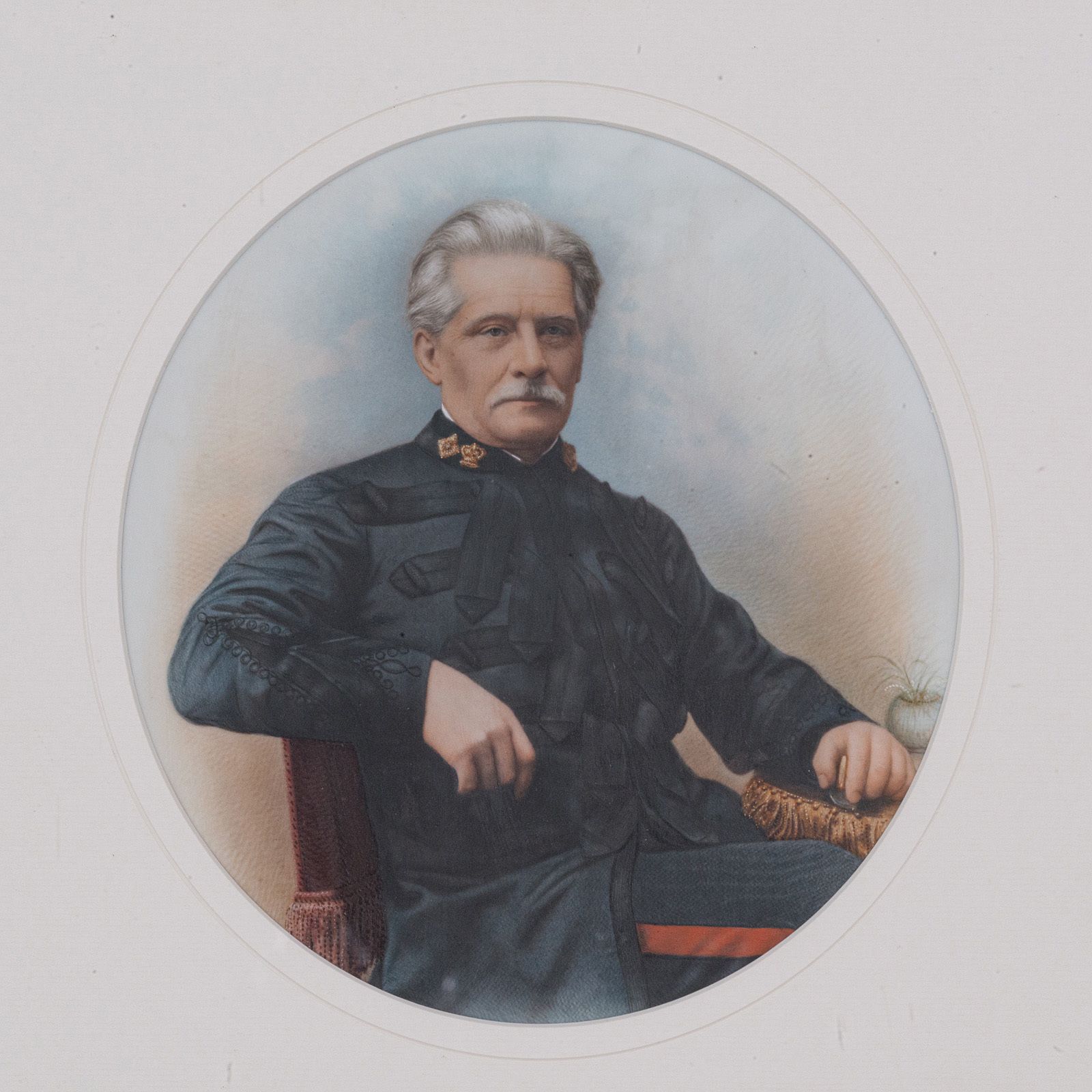 Antique Portrait, English, Framed Ceramic Painting, Photographs, 1890 photo furniture