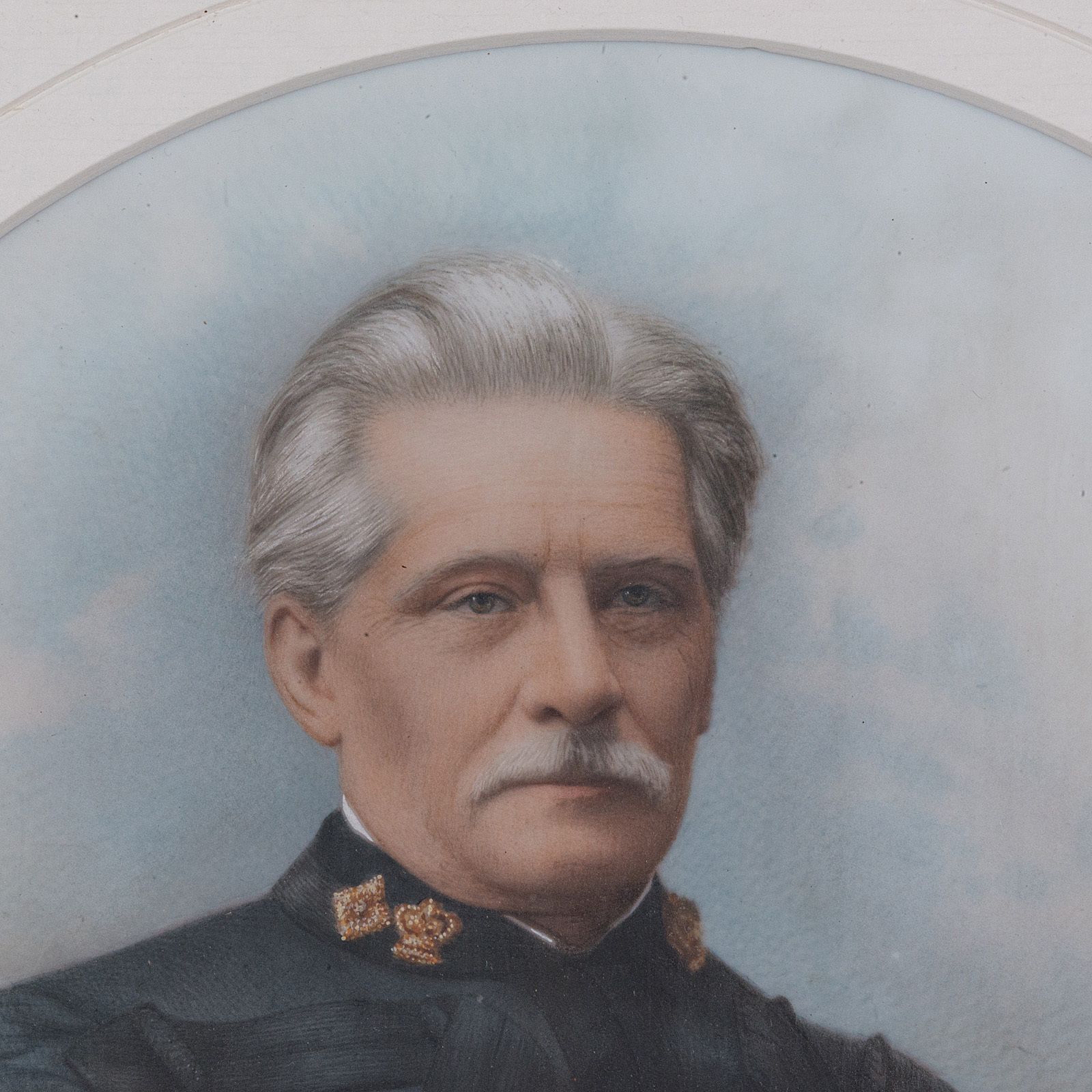 Antique Portrait, English, Framed Ceramic Painting, Photographs, 1890 photo vinterior