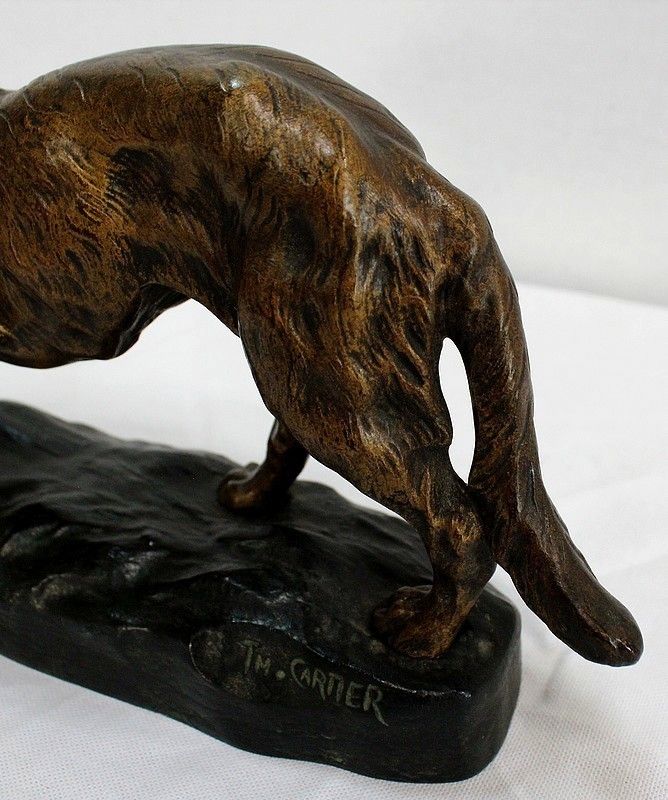 photo for sale Bronze German Shepherd Dog By Cartier, Early 20th Century