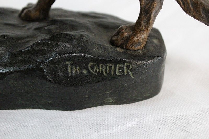 988.8 Bronze German Shepherd Dog By Cartier, Early 20th Century photo
