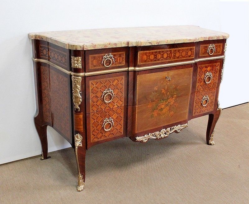 Marquetry Chest Of Drawers, 1800s photo furniture