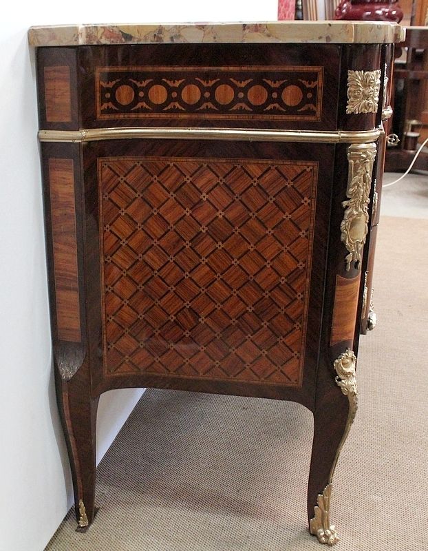 7416.0 Marquetry Chest Of Drawers, 1800s photo