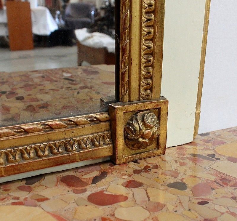 photo vintage Large Trumeau Mirror, 1800s, Antique