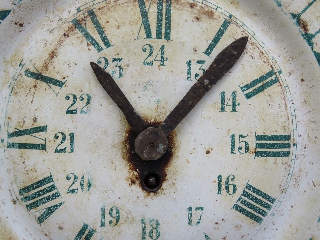 Antique French Decorative Tole Ware Clock photo furniture