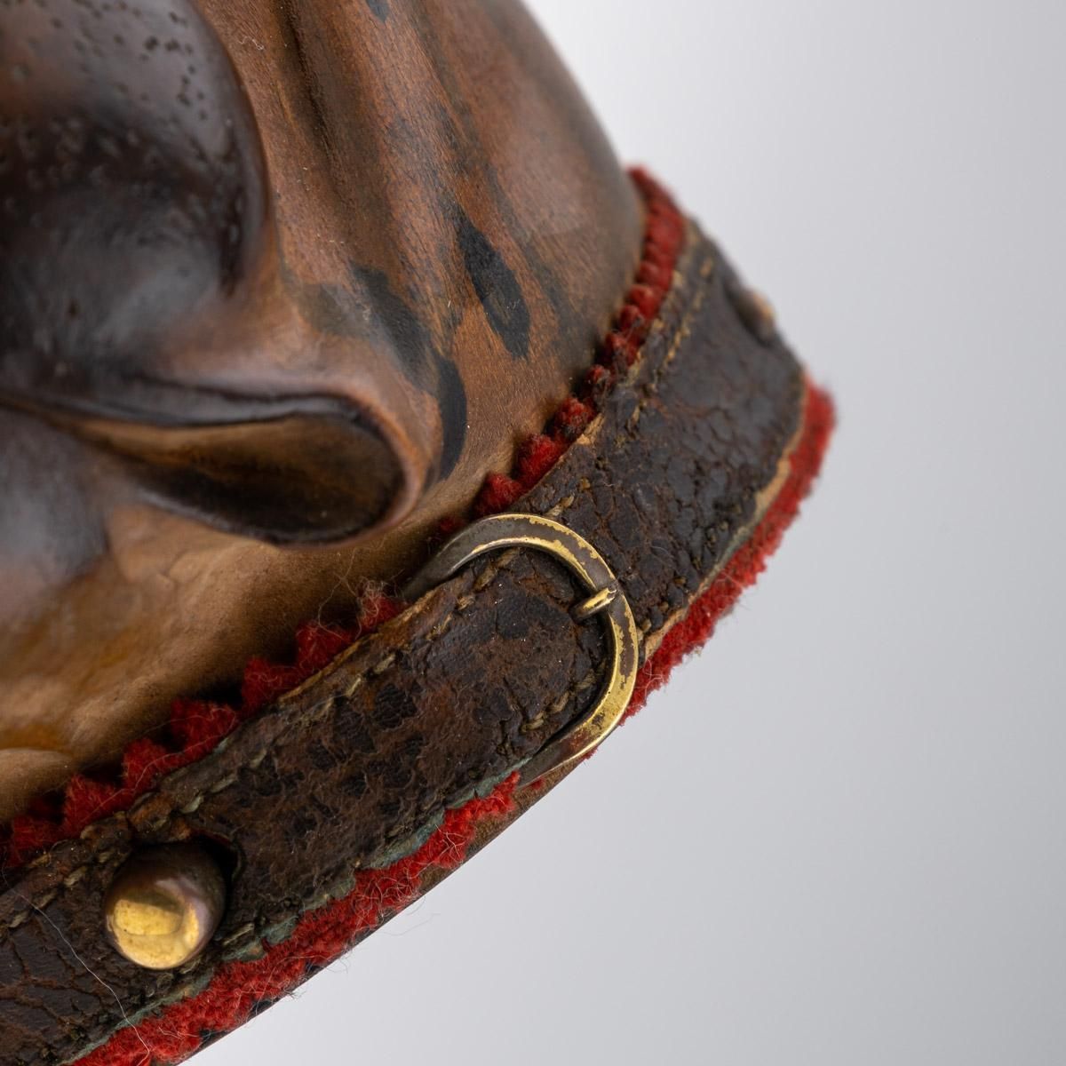 19th Century Victorian Lignum Vitae Bulldog Inkwell photo for sale