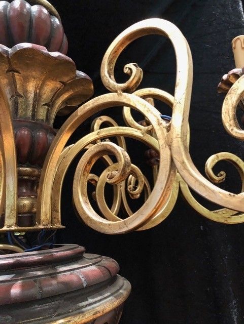 English Wooden Chandelier photo furniture