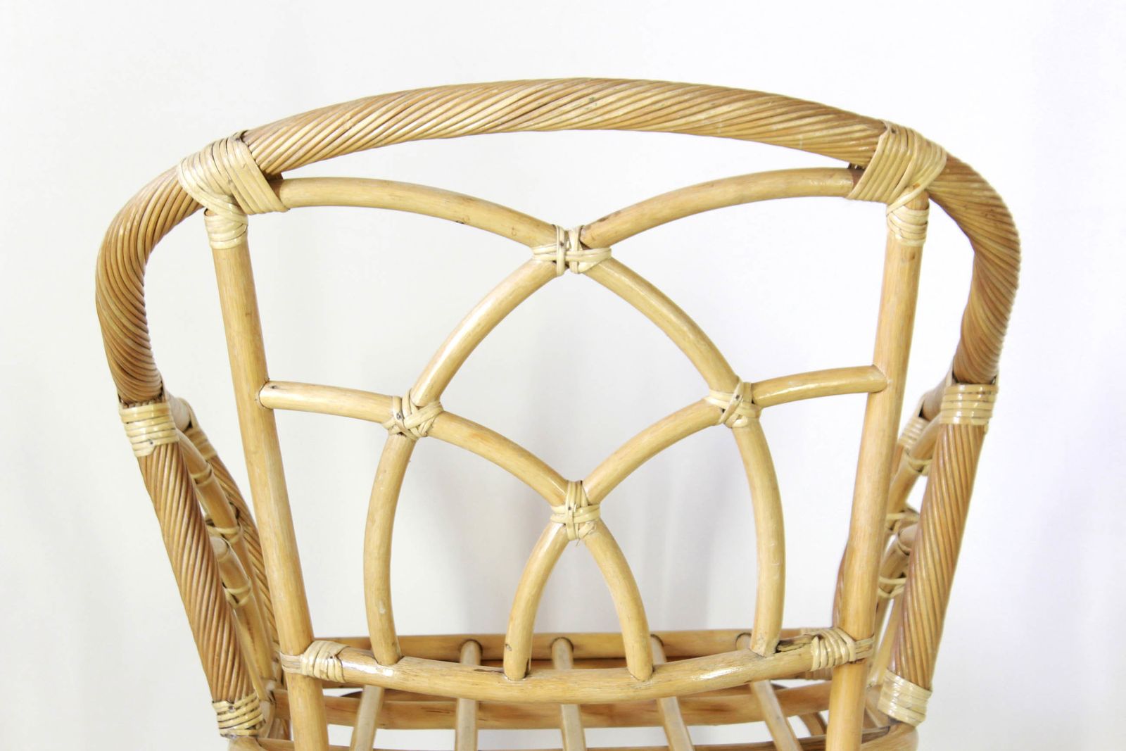 photo furniture 1970s Bamboo Vintahe Armchair, Vintage