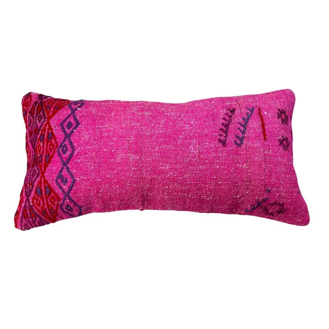 photo for sale Kilim Pillow 30 X 60 Cm Tapis Kelim Kilim Pillow Cover ,Vintage Meditation Bench Kelim Teppich Boho Kilim Cushion Kilim Sofa Turkish Pillow