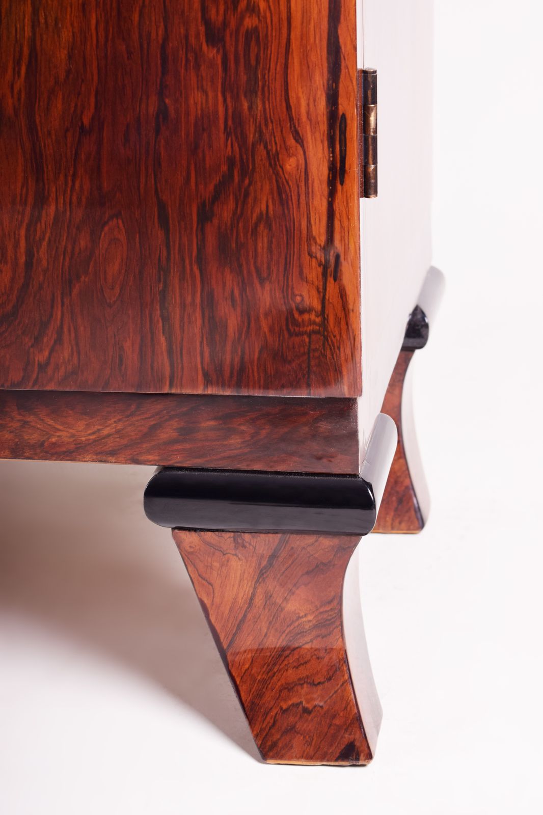 Cocobolo Cabinet, Restored To High Gloss Made In France By Jules Leleu, Art Deco. photo Furniture