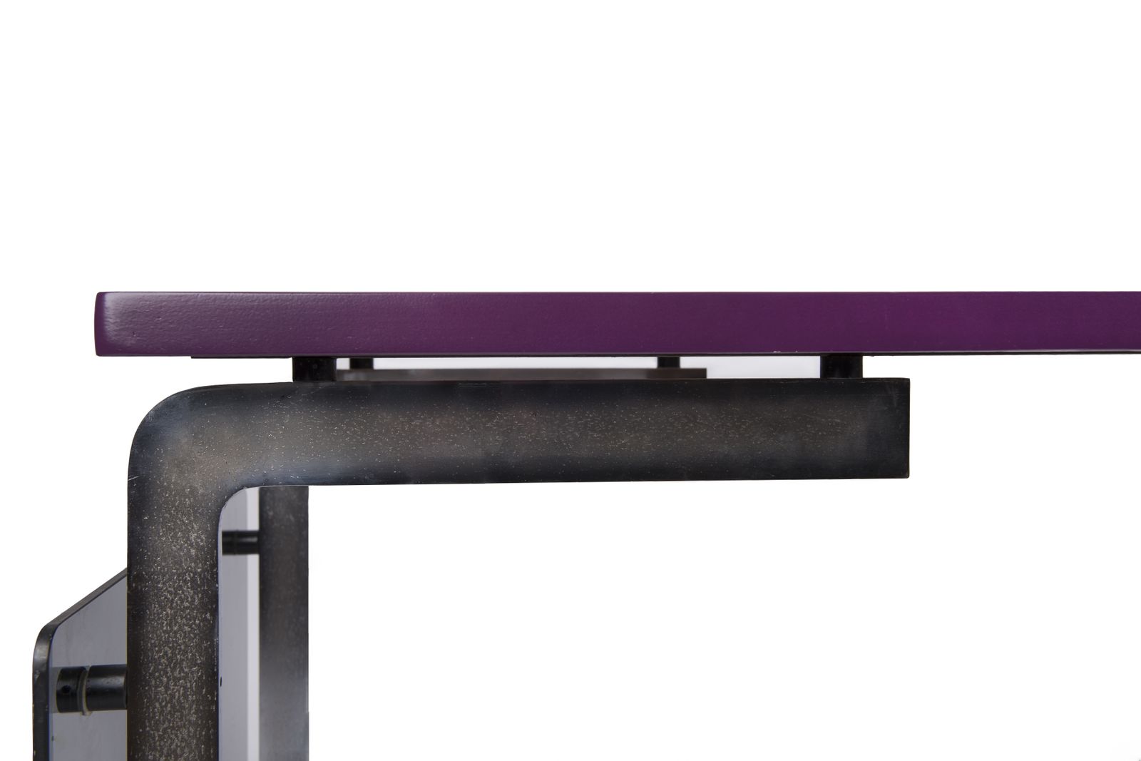 photo furniture Modernist Art Deco Desk,Chromed Metal Structure,Transparent Glass Side Panels