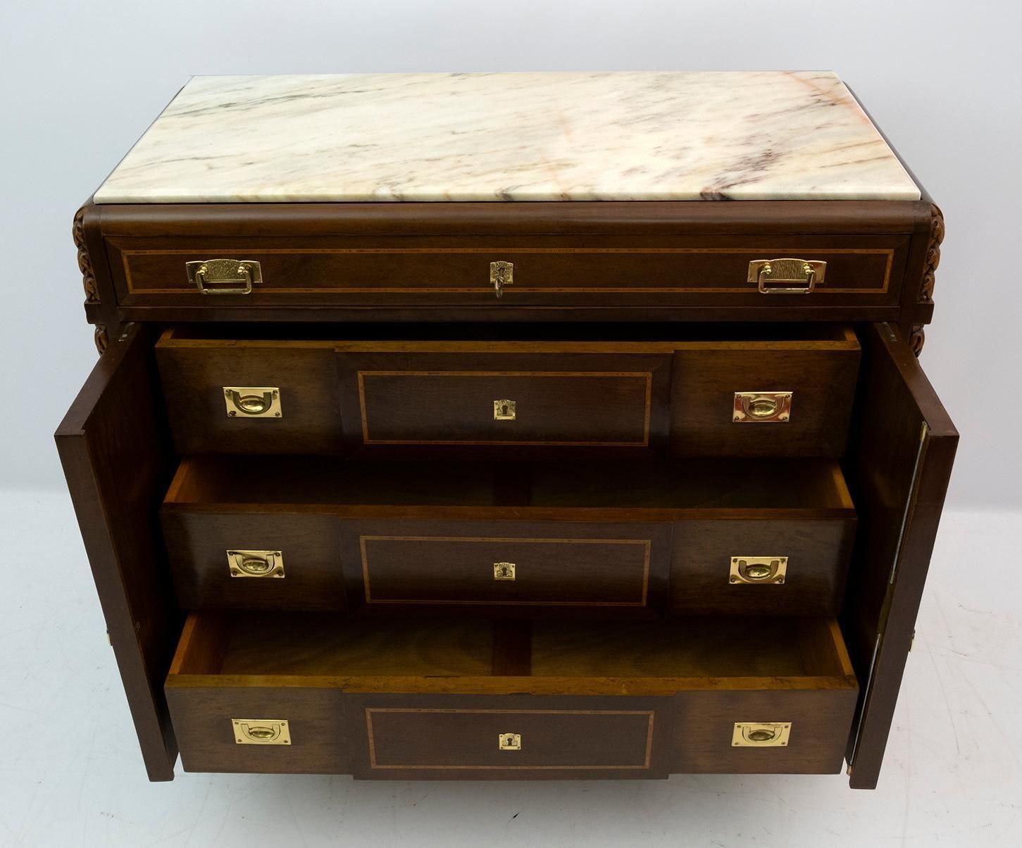 Liberty Italian Thuja Briar And Pink Portugal Marble Twobedside Tables And Chest photo vinterior