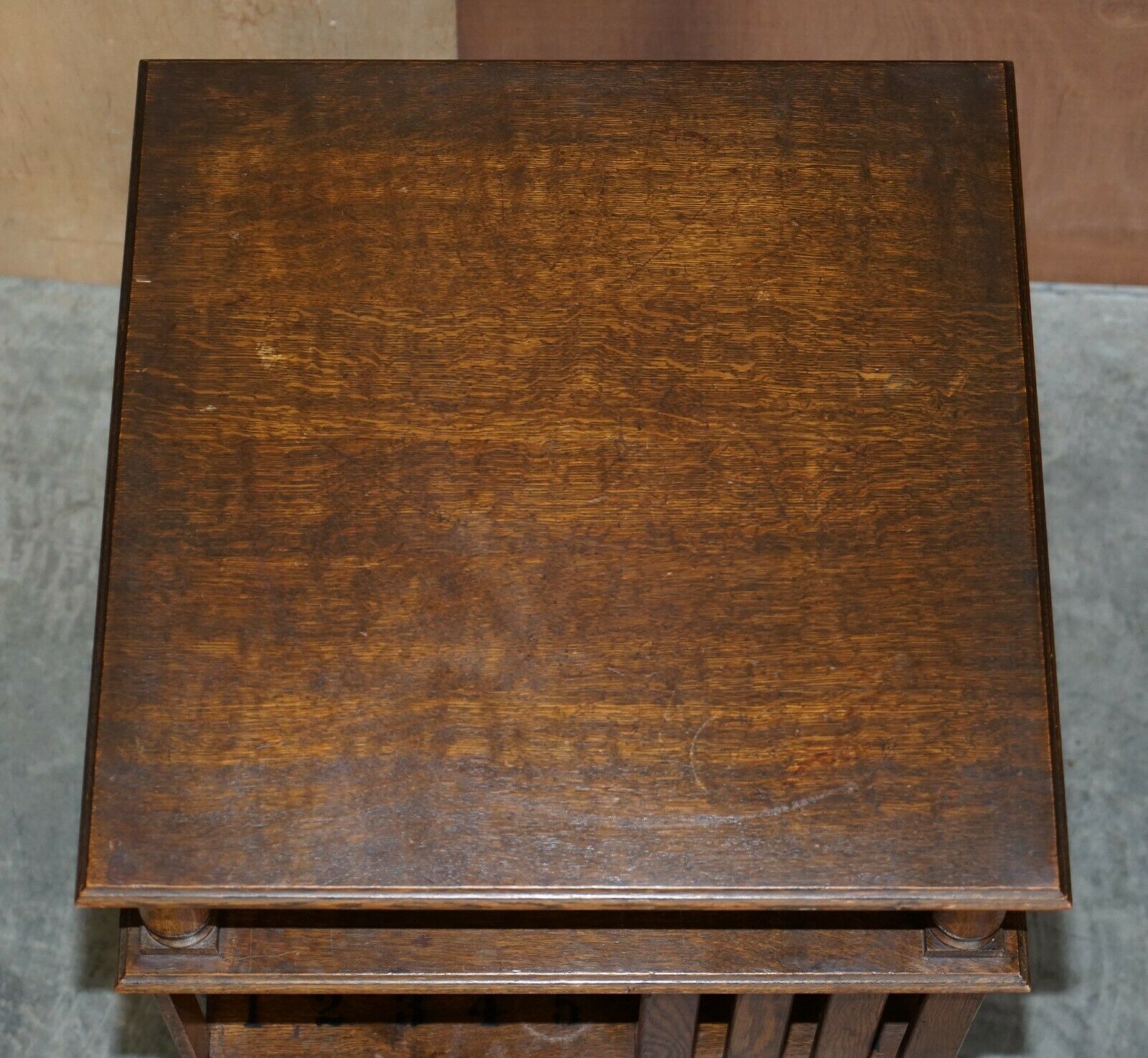photo furniture Very Large Circa 1880 Antique Victorian English Oak Revolving Bookcase Table