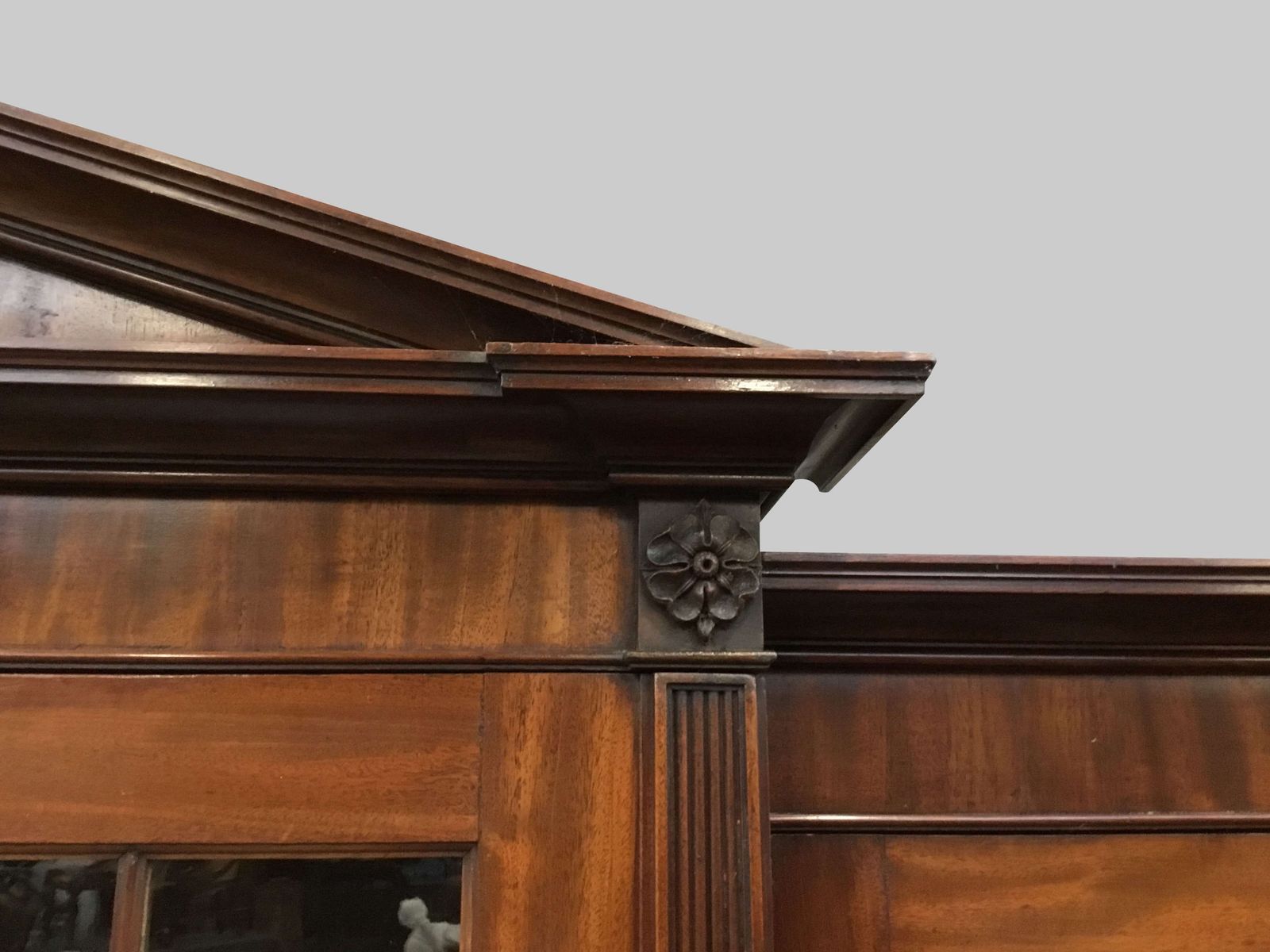 Furniture George III Mahogany Breakfront Bookcase photo