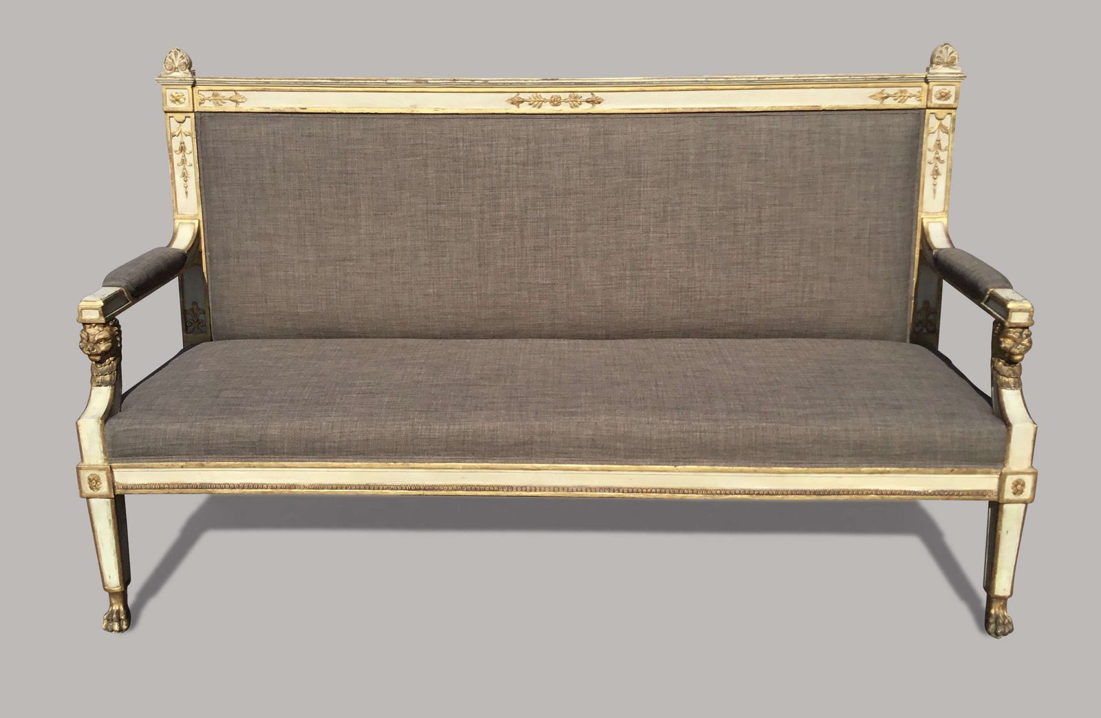 C19th Italian Neoclassical Settee Sofa photo for sale