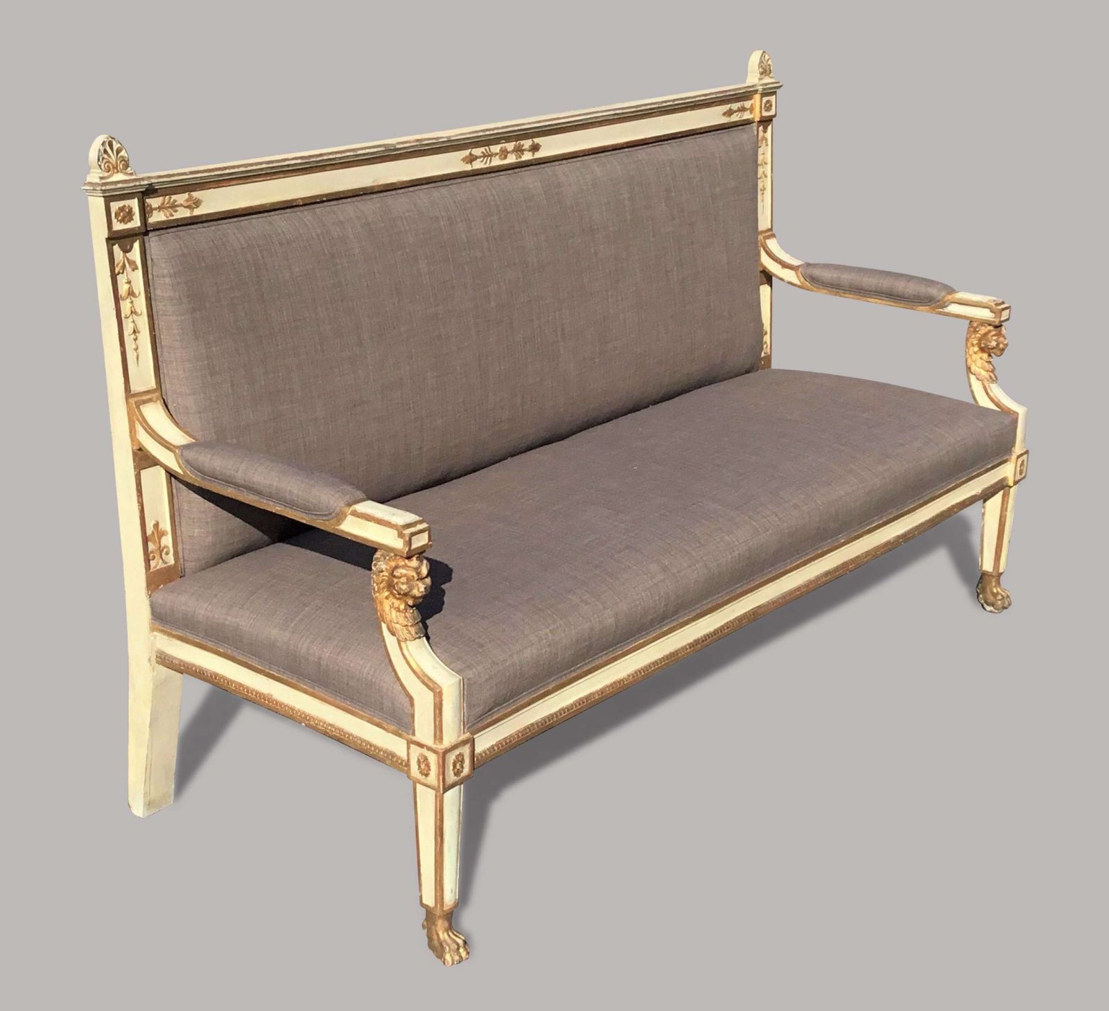 C19th Italian Neoclassical Settee Sofa photo vinterior