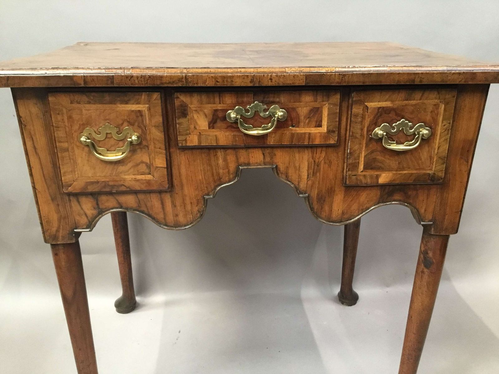George I Figured Walnut Lowboy photo 3850.0
