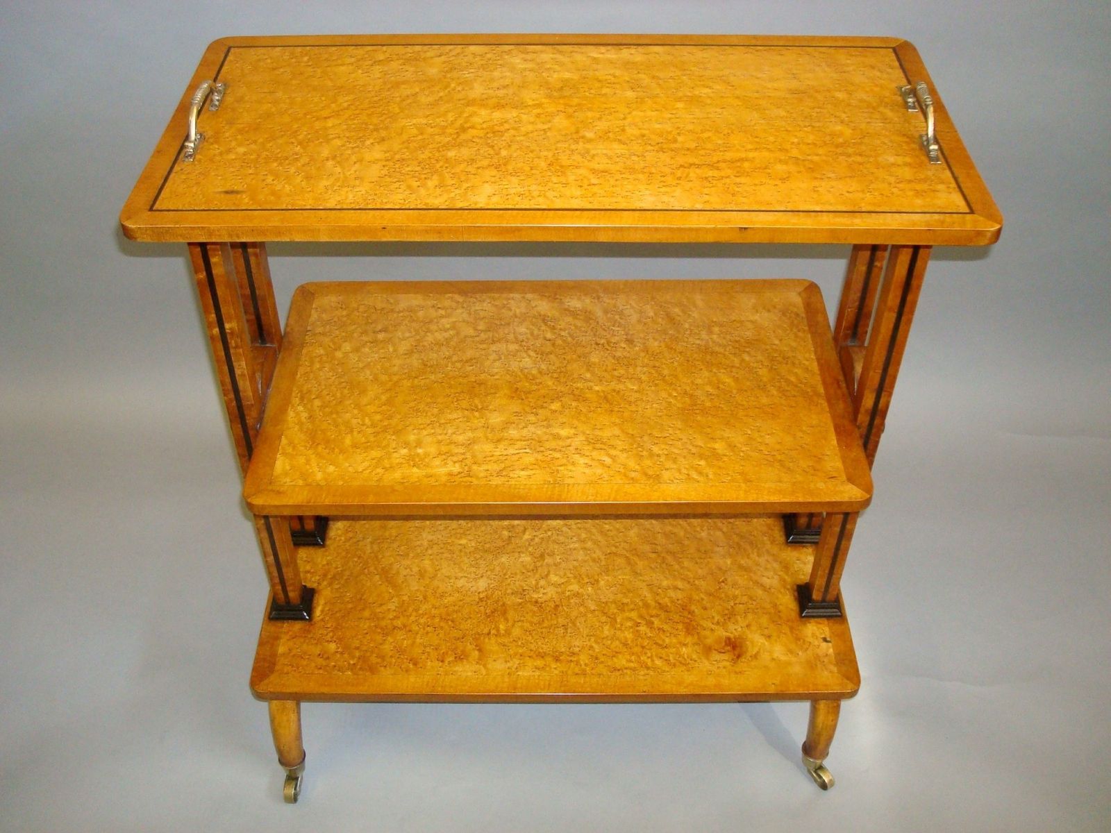 Regency Matched Pair Of Maple Etageres photo for sale