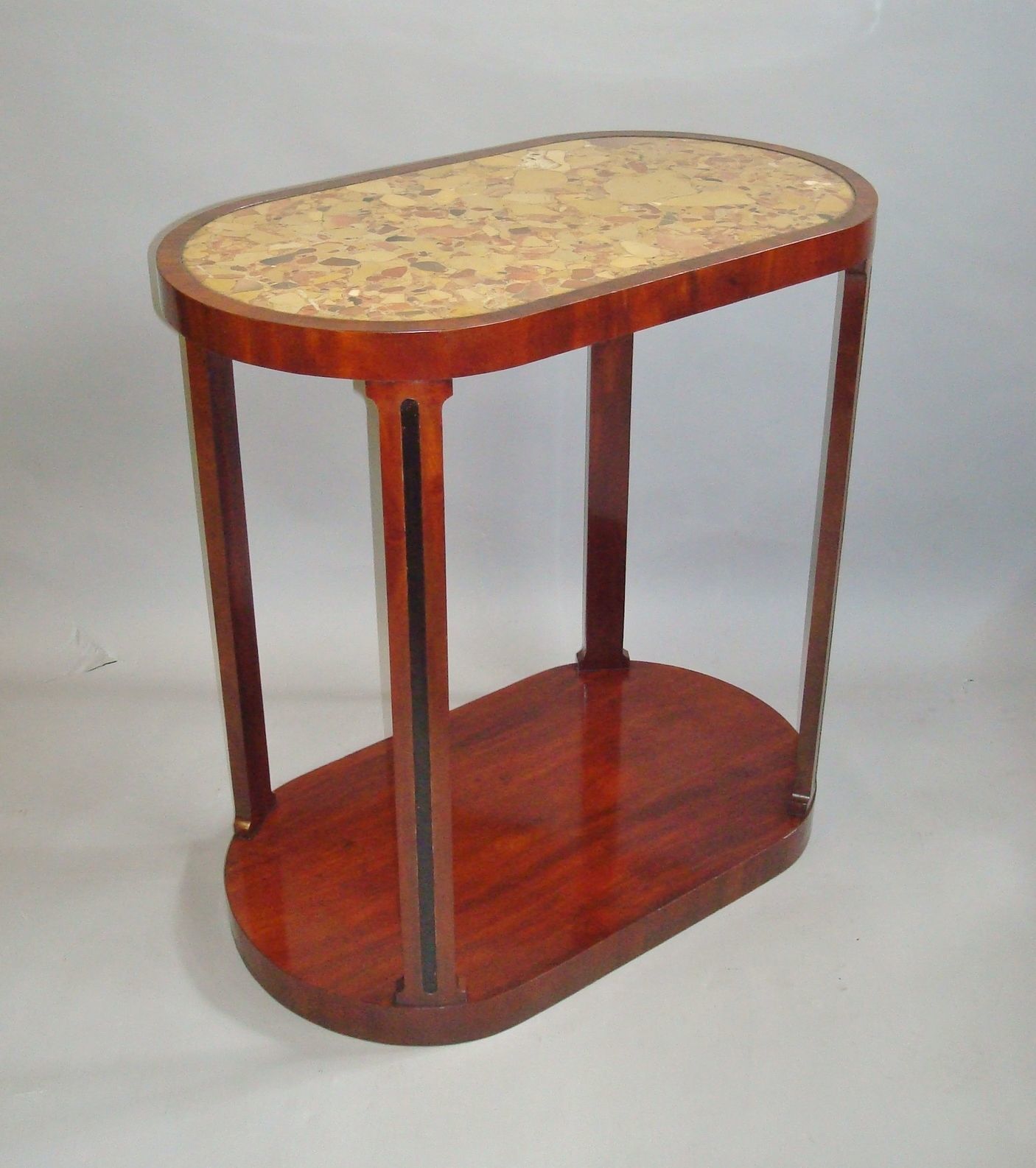 19th Century Pair Of Mahogany And Marble End Tables photo 21450.0