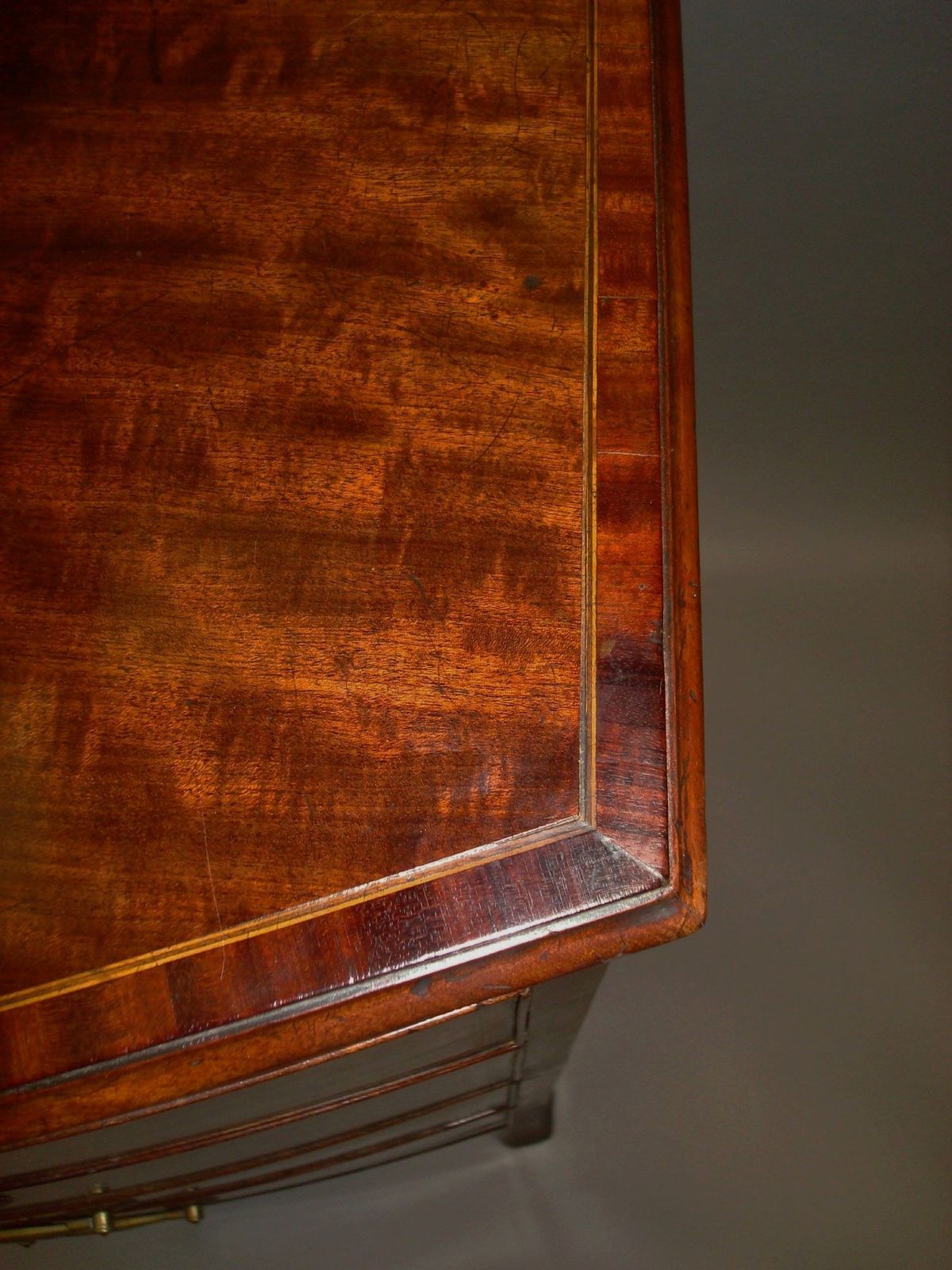 George III Mahogany Bow Front Chest Of Drawers photo vinterior