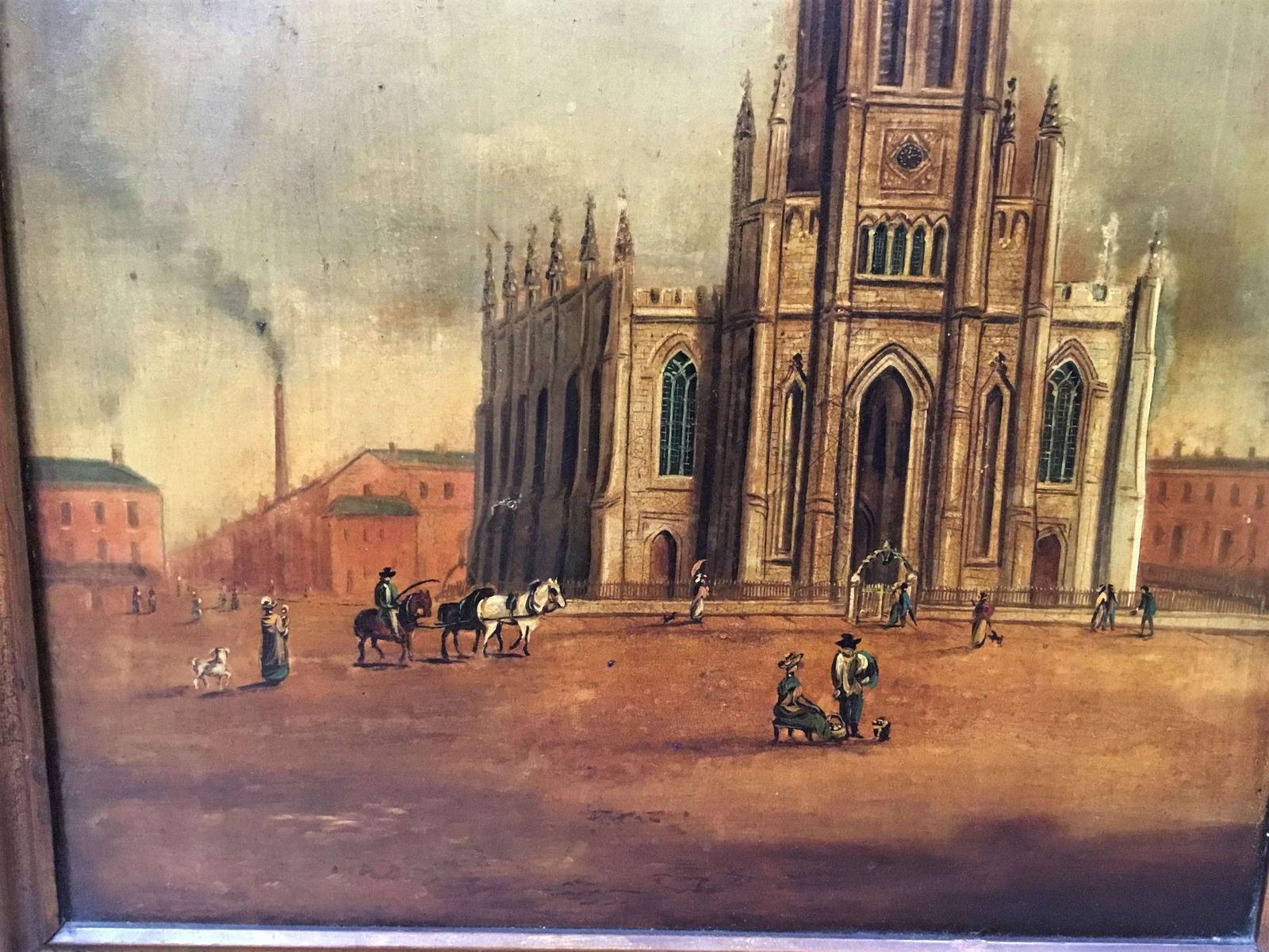 Regency Oil Painting Of Christ Church, Doncaster photo furniture