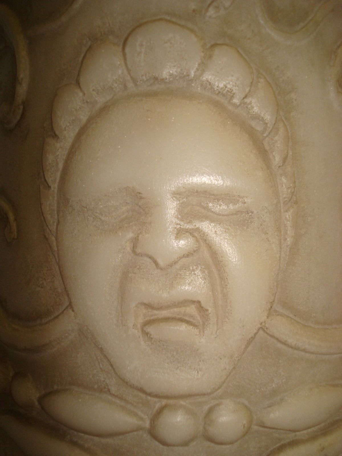 C19th Carved Marble Tazza On Pedestal photo vintage