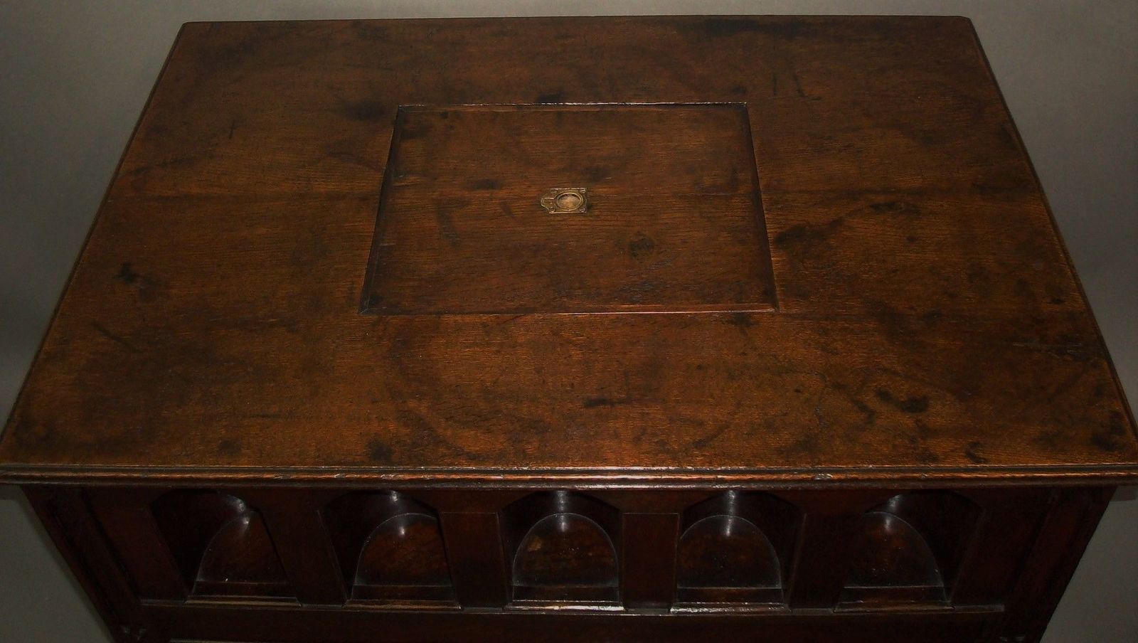 photo for sale 19th Century Gothic Oak Champagne Table