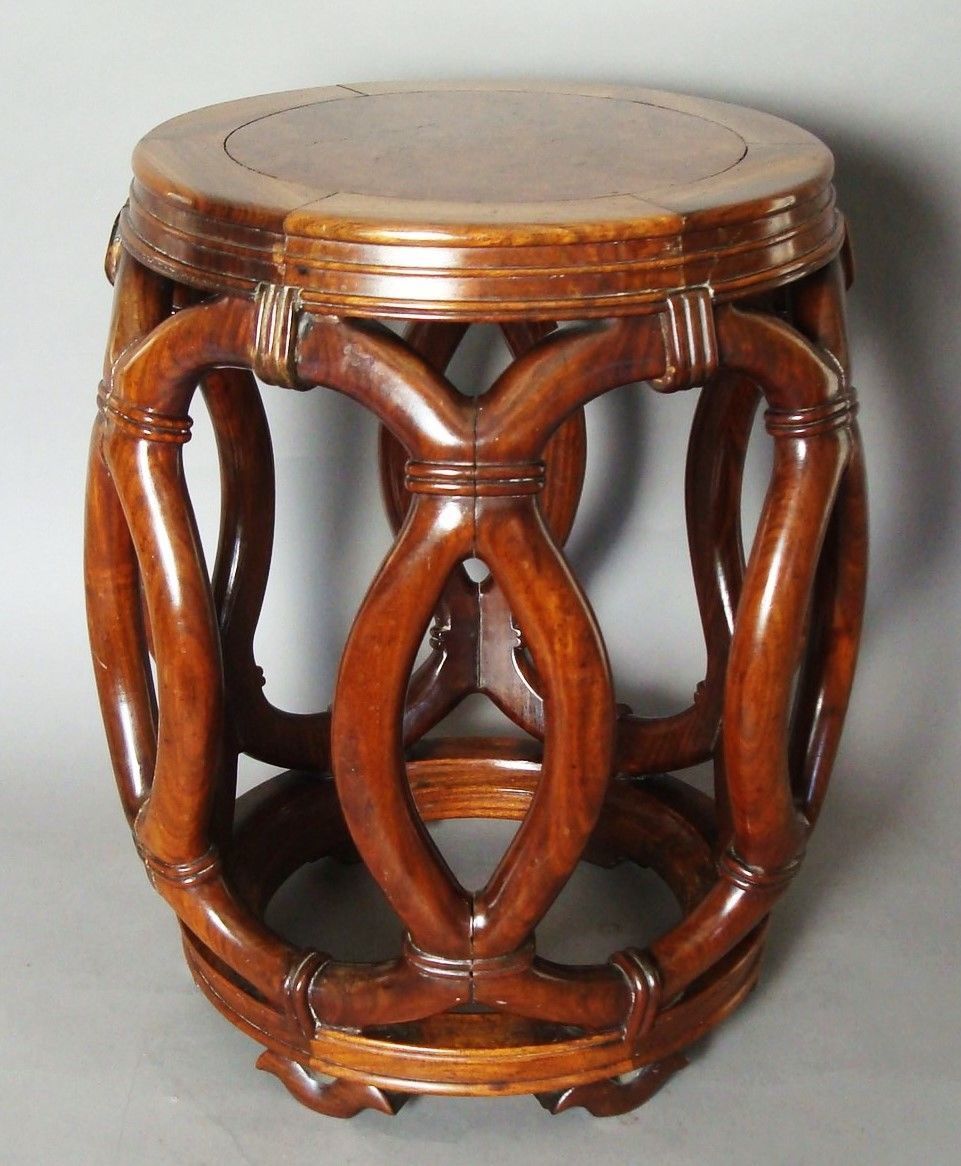 C19th Chinese Hardwood Stool, 1900s