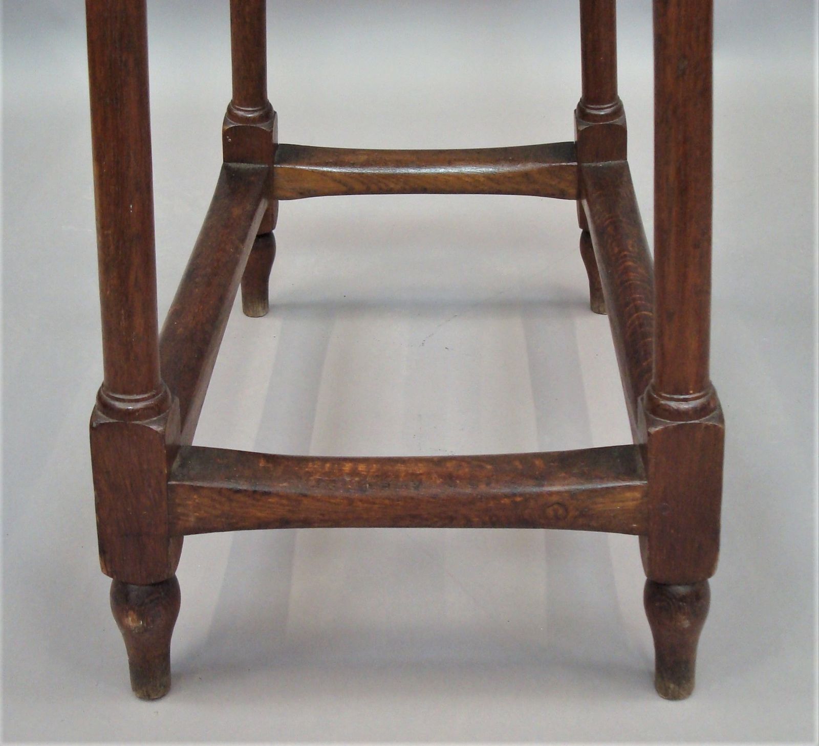 Furniture C19th Pair Of Oak Tables, 1900s photo