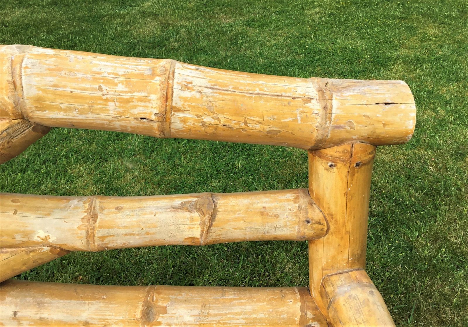 C20th Bamboo Garden Seat / Conservatory Seat photo buy