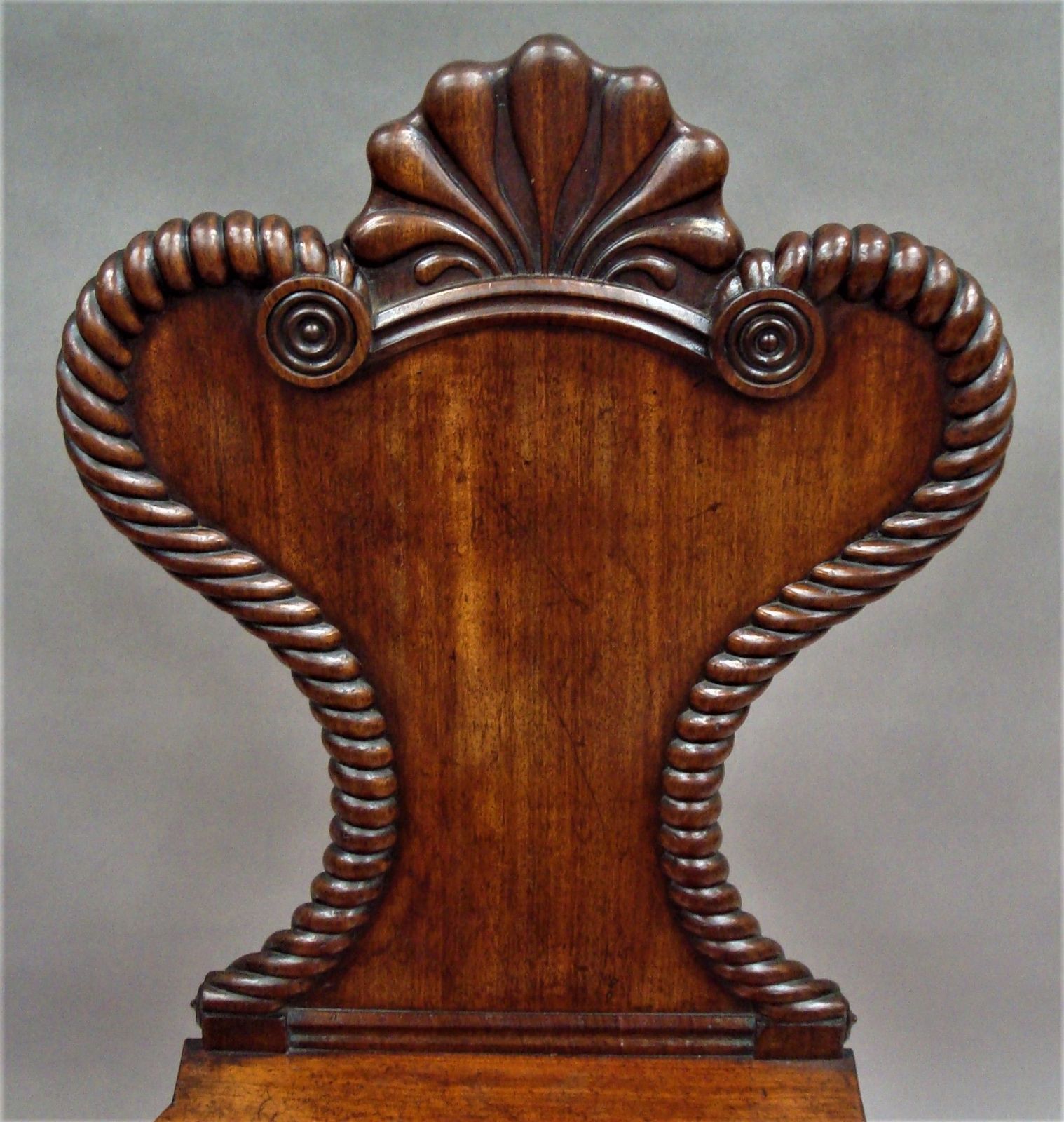 Regency Pair Of Mahogany Hall Chairs photo buy